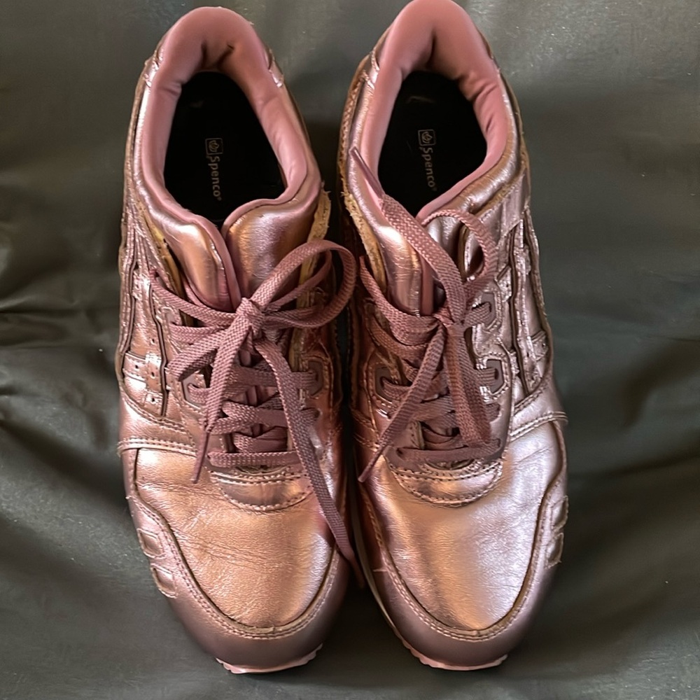 ASICS GEL LYTE III PINK METALLIC, WOMEN'S SIZE 8 MEDIUM, COMFY CASUAL, STYLISH